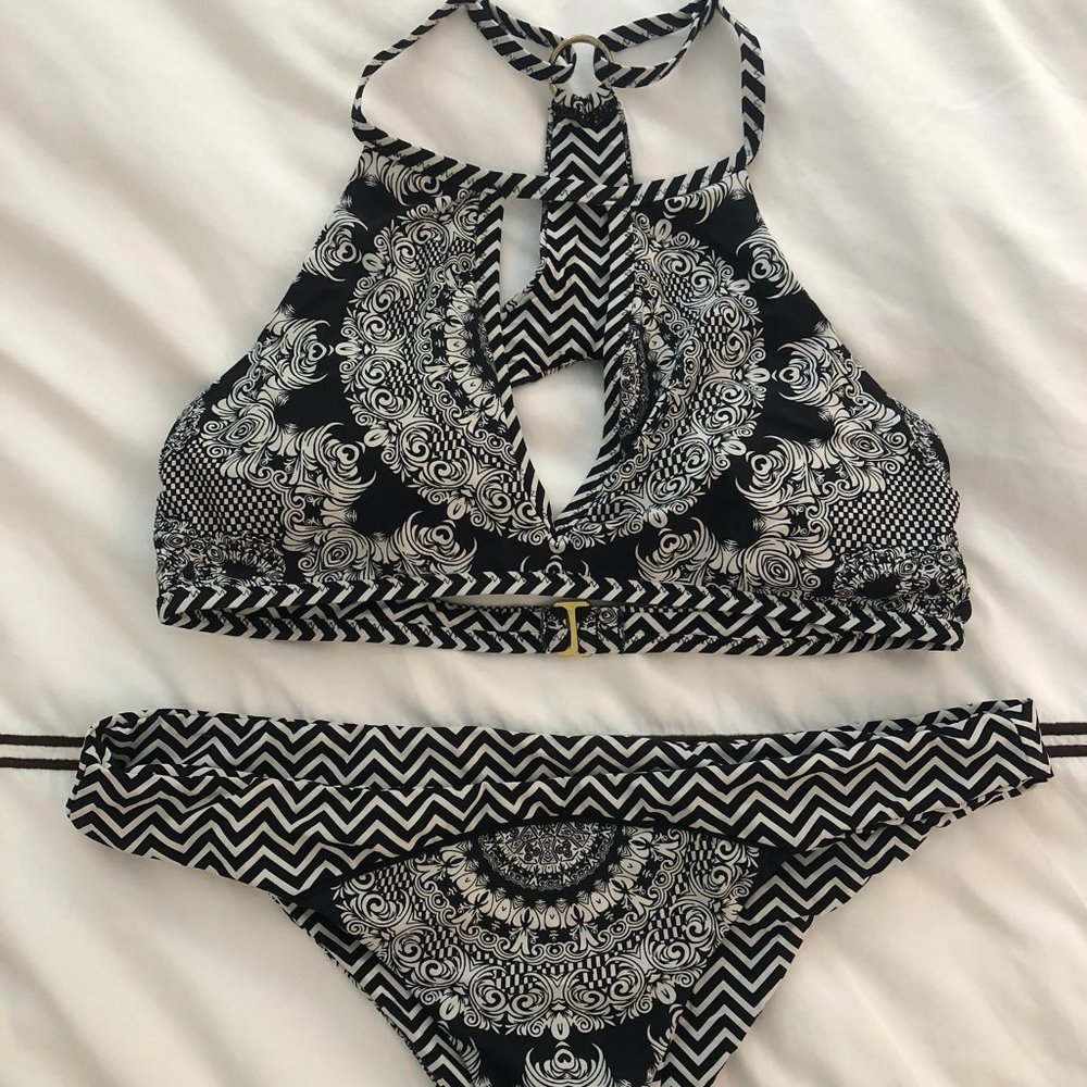 Red Carter Medallion Bikini